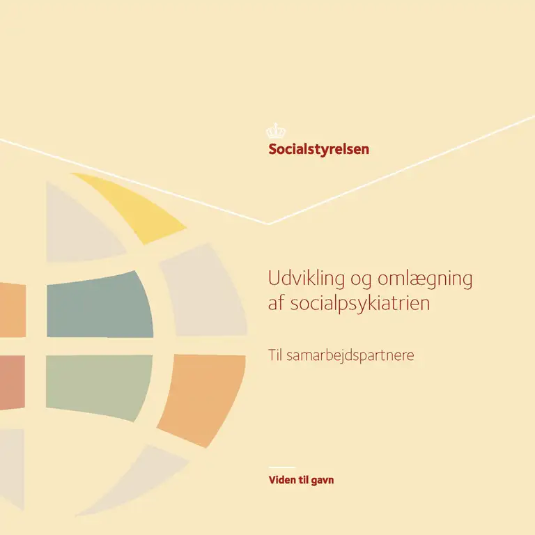 Forside: Udvikling og omlægning af socialpsykiatrien - Til samarbejdspartnere