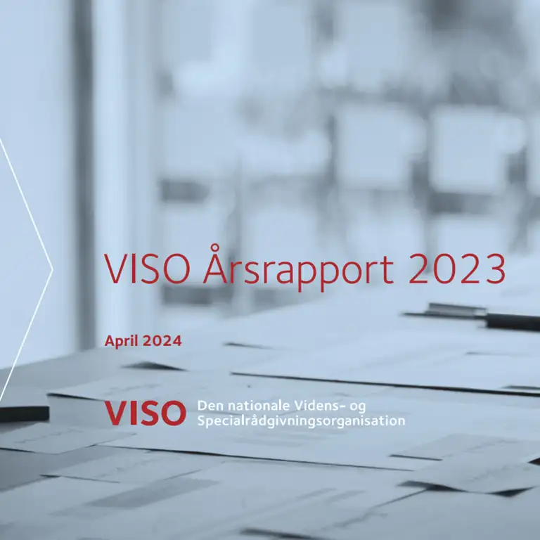 Forsiden af VISOs årsrapport 2023
