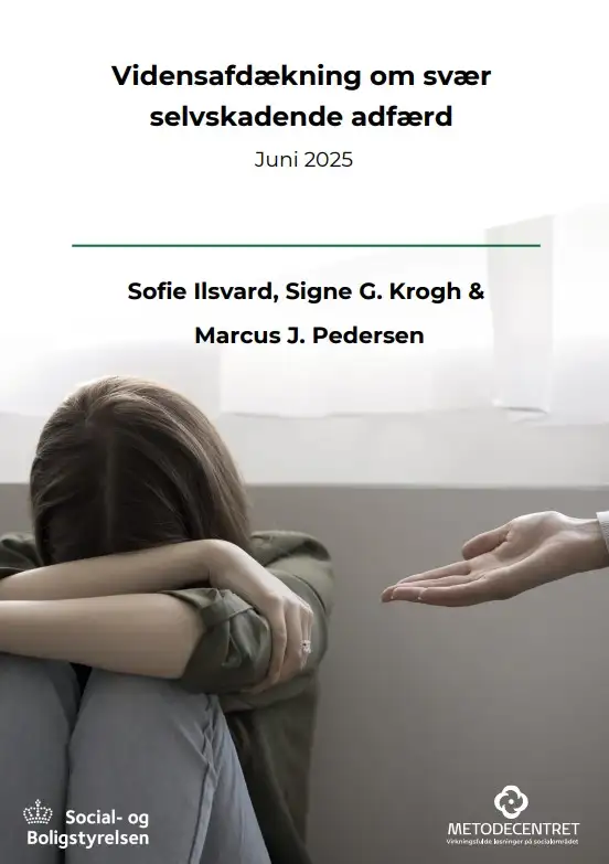 Forside af rapport om svær selvskadende adfærd